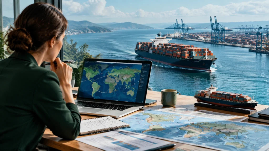 how container ships plan their voyages