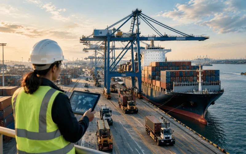 how ports measure container throughput
