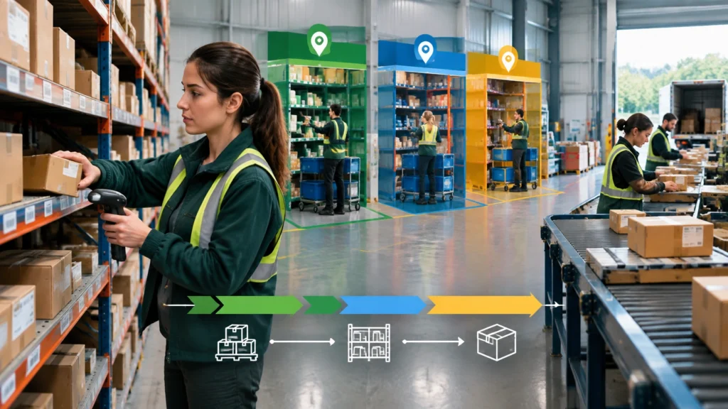 picking methods in a fulfilment centre